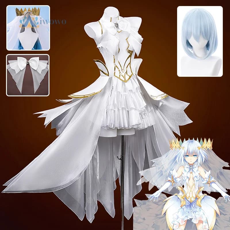 Origami Tobiichi Cosplay Wig Wig Soul Date A Spirit Live Dress Copricapi Socks Papillon Puntelli For Women Girls Angel Halloween