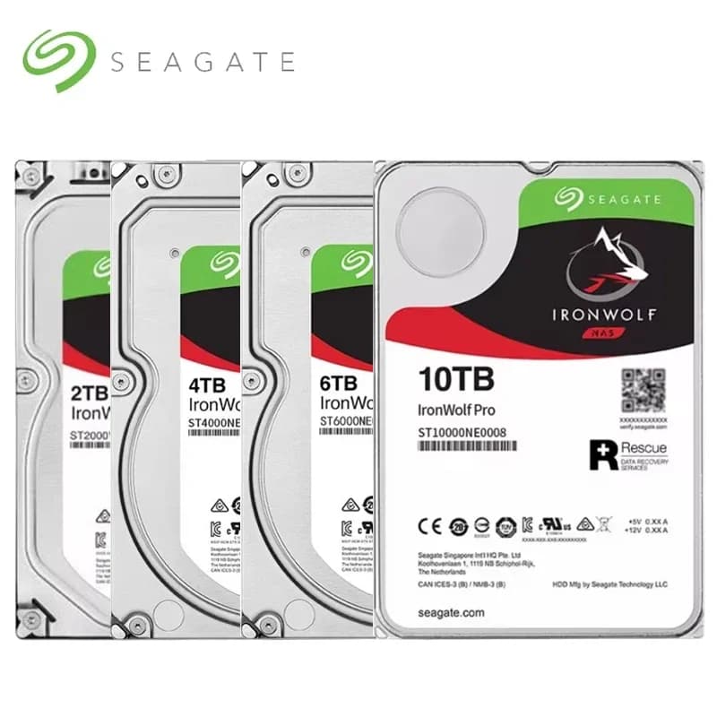 For Seagate IronWolf Pro 3.5" SATA OEM HDD, 4TB–16TB Multiple Capacities, NAS RAID Storage Hard Drive With Data Recovery Service