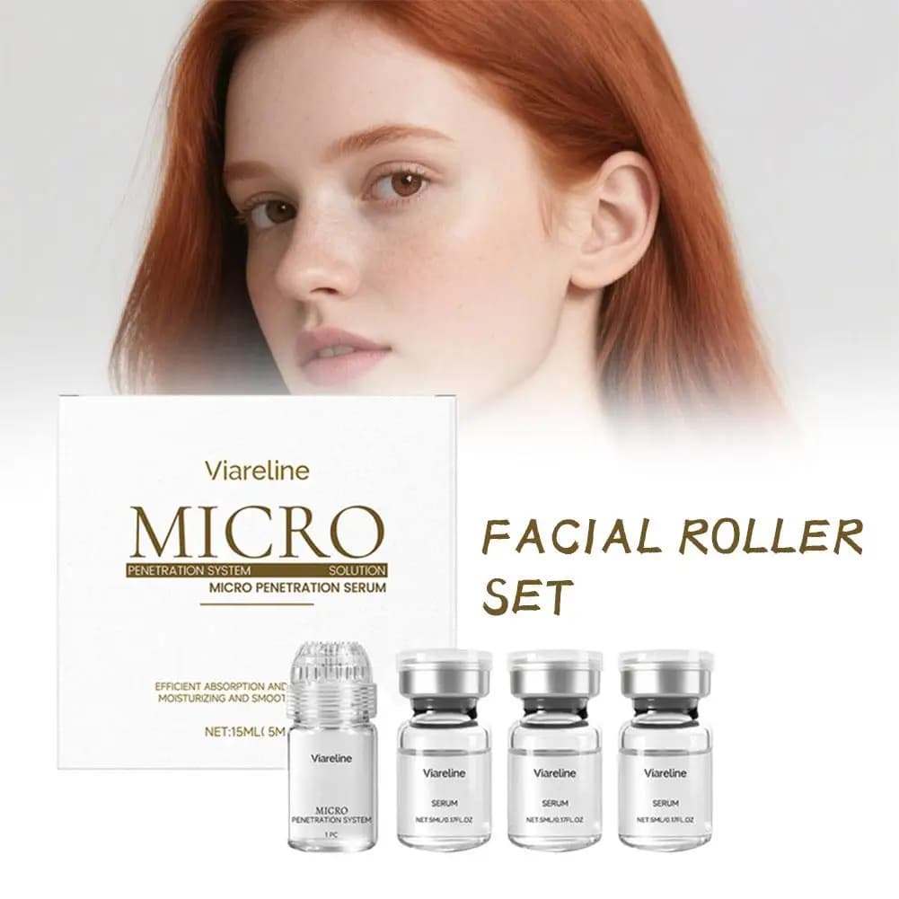 Viareline Micro Collagen Essence Siero Anti-wrinkles Cleansing Hydrating Cleansing Pores Kit Skincare Anti-Age