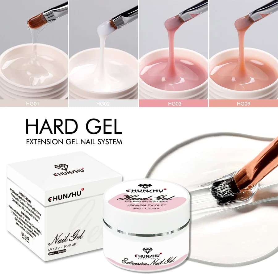 30ML Hard gel for nail extension White milk Manufacturer Gel Self-levelling Reinforcement Gel for nails Camouflage Manicure
