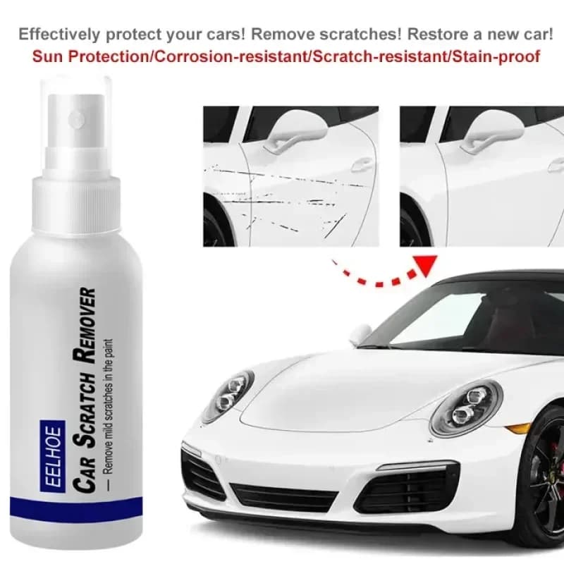Spray per Rimozione Graffi Auto, Cera Riparatrice per Vernice, Agente per Rinnovamento Graffi, Strumenti per Pulizia Graffi Veicoli, Rimozione Segni 50/100ml