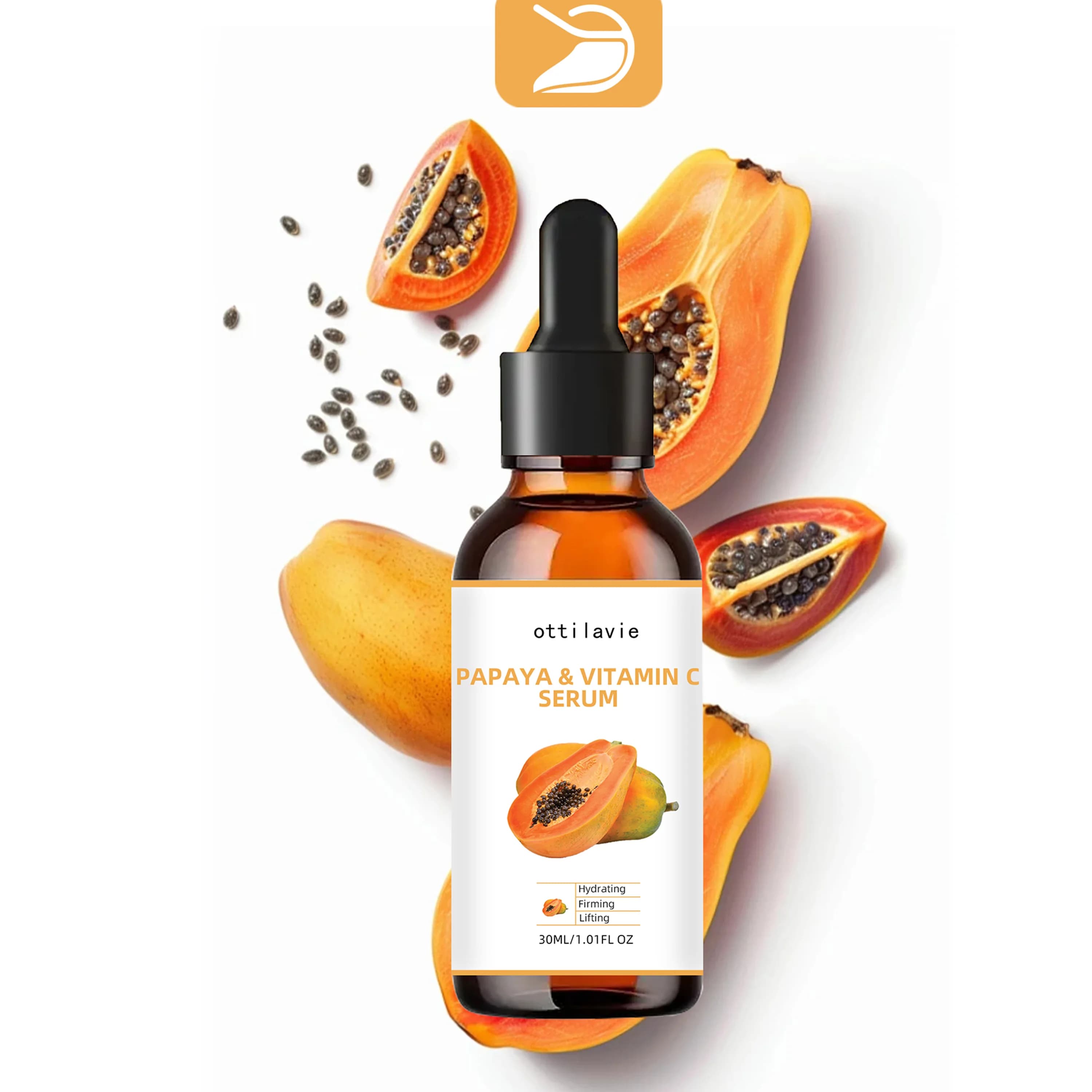 The Ottilavie Papaya Vitamin C essence is suitable for all skin types, unisex and can be used on the face, neck and body.