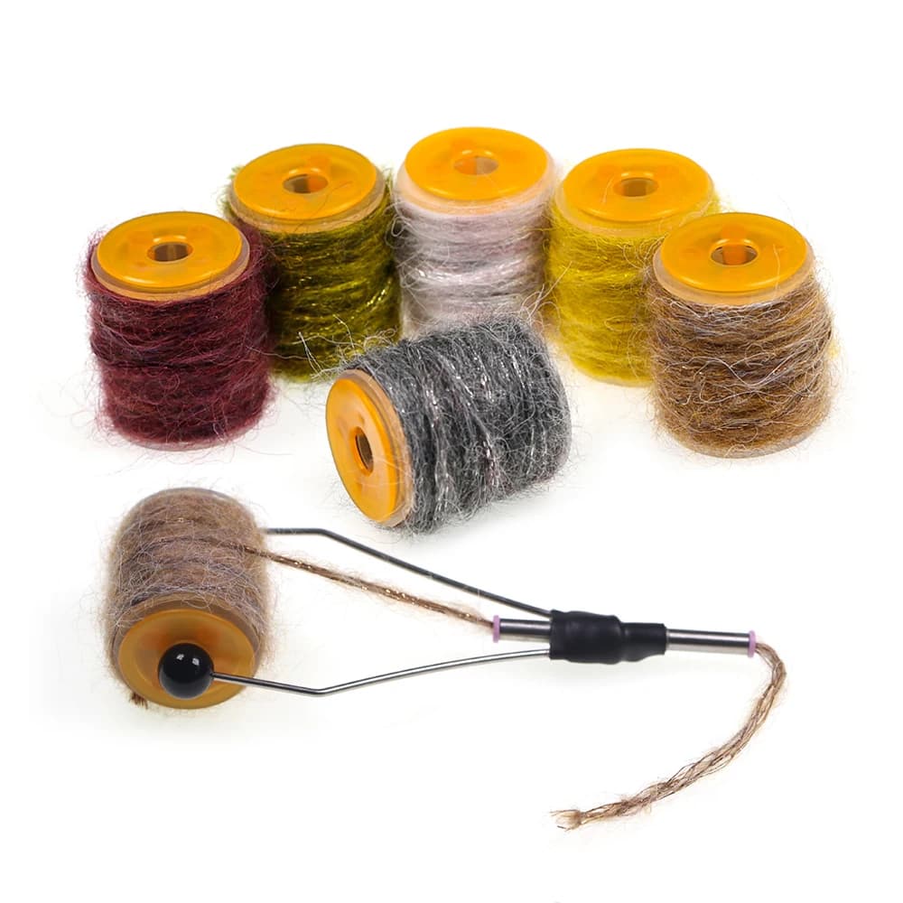 6 colori/set sporco bug filato screziato doppiaggio filo pesca a mosca legatura materiale per gamberetti Baetis Caddis ninfi richiamo esca