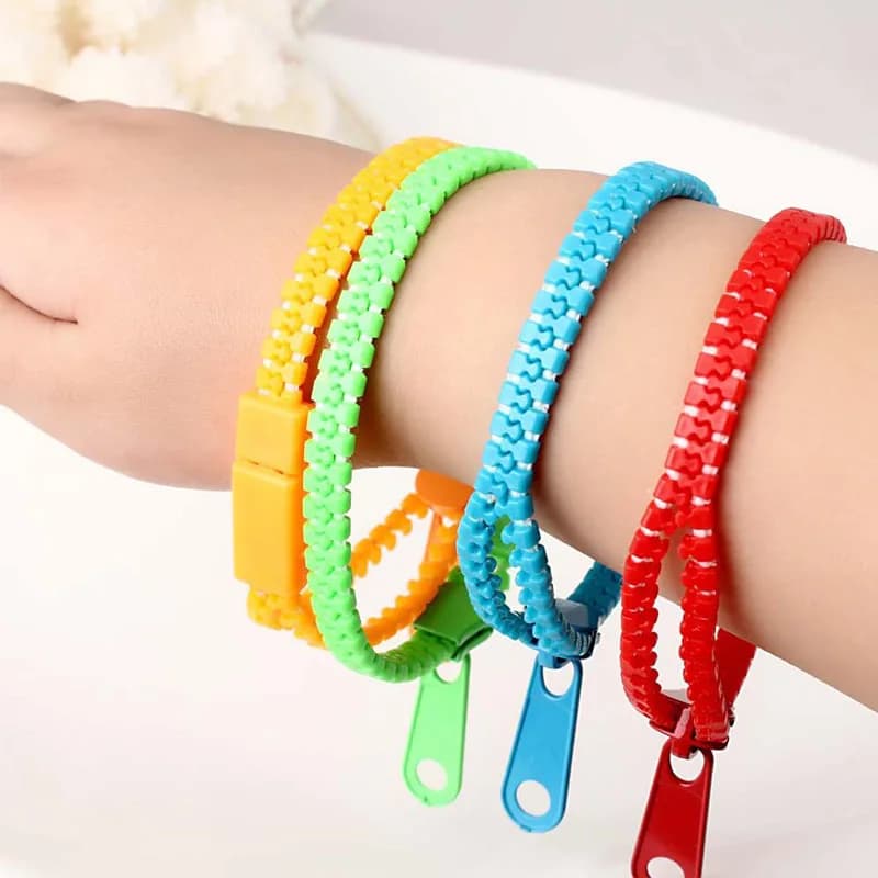 Bracciale con cerniera Bomboniere per bambini Fidget Sensoriale Autismo Giocattoli Antistress Ansia ADHD TDAH Ansiedade Alívio Do Estresse