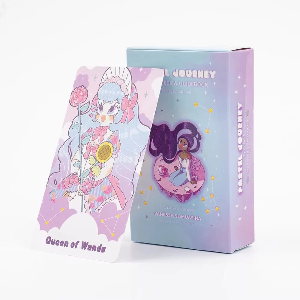 2025 New Style Pastel Journey Tarot Deck 78Pcs Tarot Cards Tarot Deck Collectible Oracle Card Set 10.4*6.1cm
