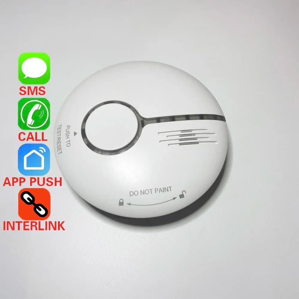 1 pz autonomo Smart Life APP allarme antincendio Tuya WIFI rilevatore di fumo uso di sicurezza domestica sensore di allarme di fumo di sigaretta wireless