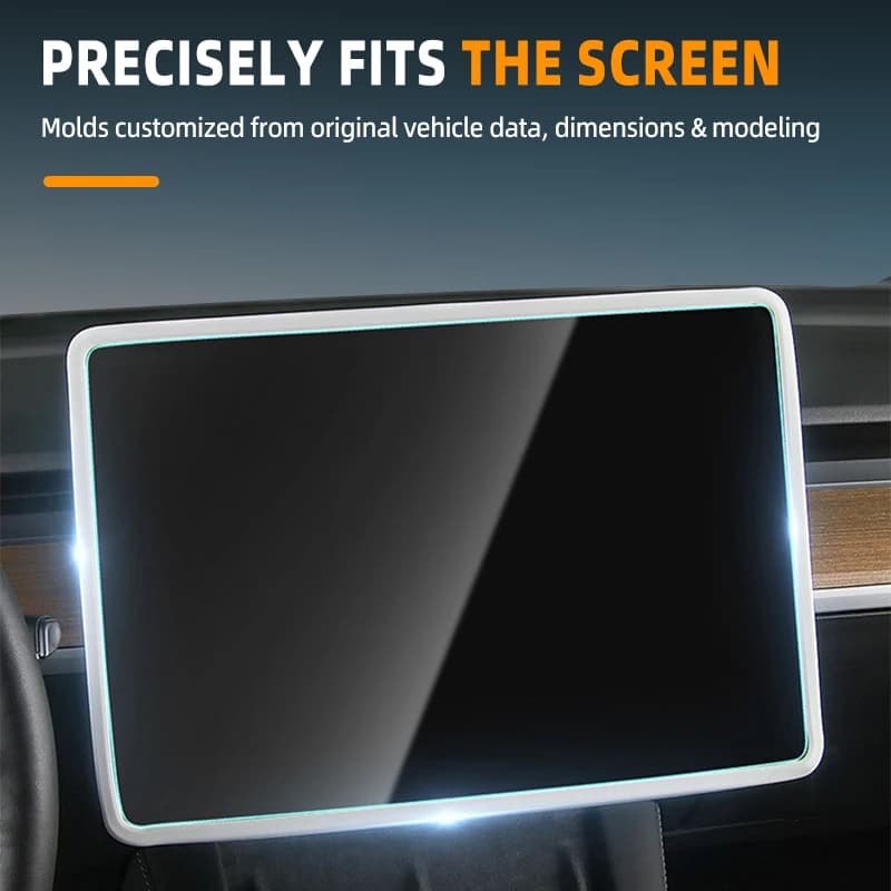 Per Tesla Model 3 Y Juniper Telaio protettivo in silicone Copertura del bordo Display di controllo centrale Accessori per la protezione dello schermo di navigazione