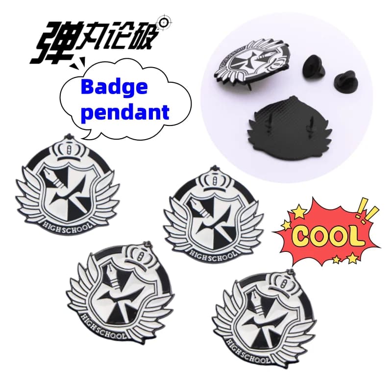 Nuovo Distintivo in Metallo Danganronpa Monokuma, Spilla Creativa Personalizzata per Vestiti, Medaglia Decorativa Versatile per Zaino ad Alto Valore Estetico
