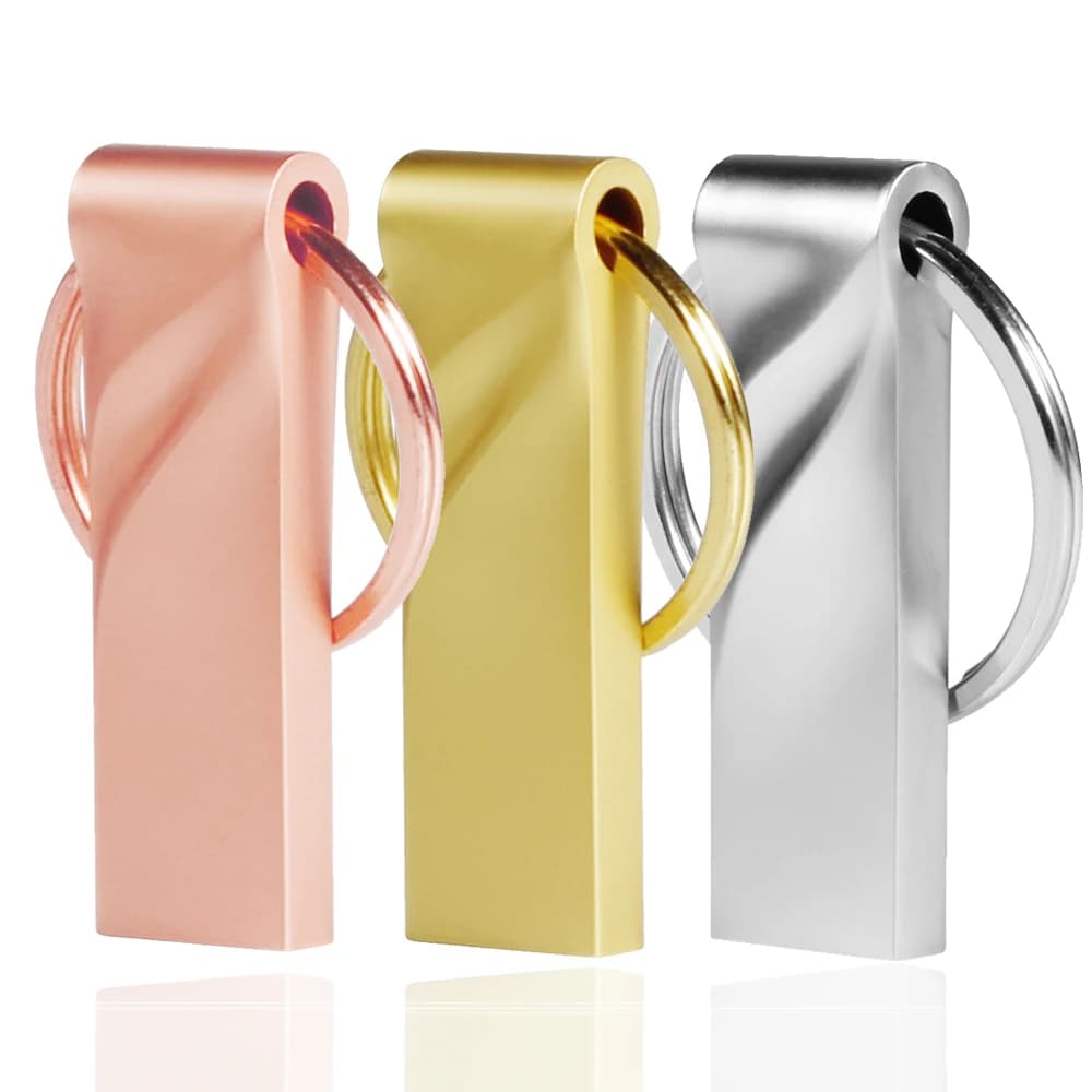 Super Mini Pen Drive 64GB in Metallo con Portachiavi USB Flash Drive 128MB 32GB Memory Stick Scheda di Memoria 64GB 8GB 4GB 16GB 128GB Pendrive