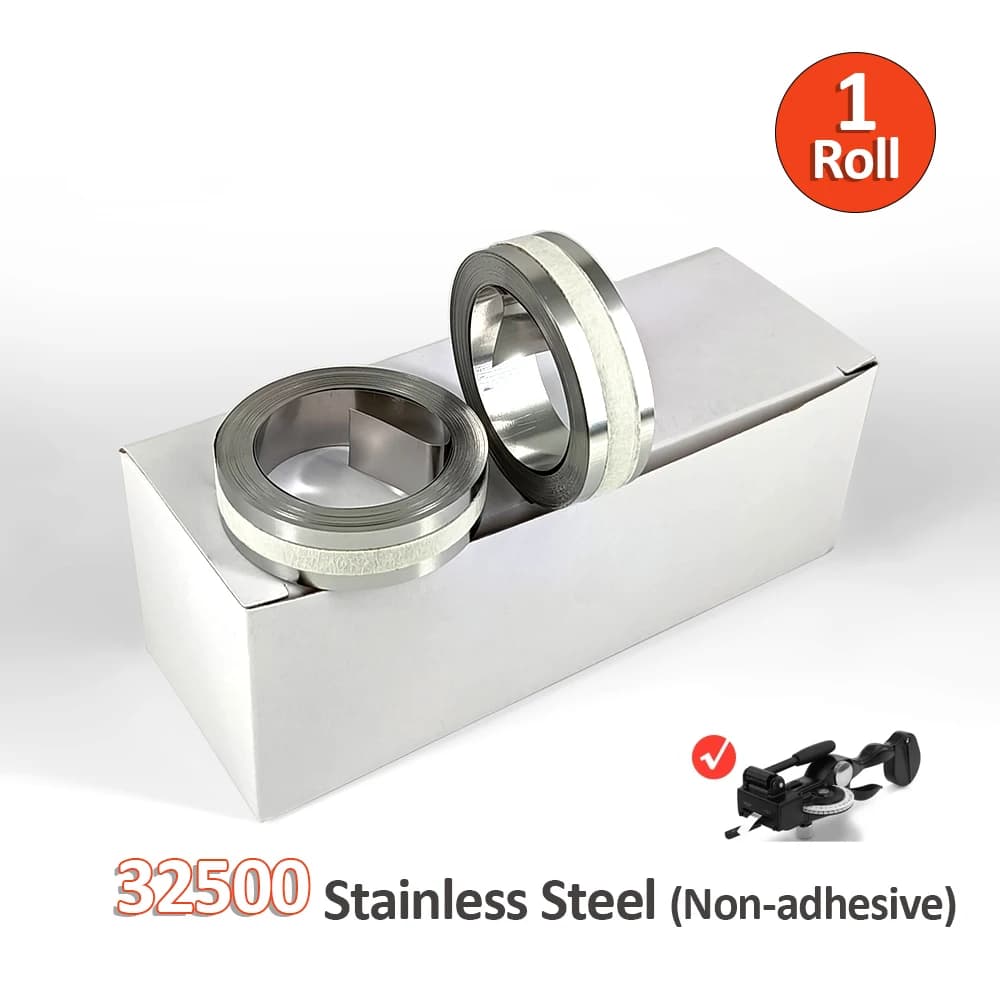 1 rotolo 32500 35800 31000 nastro metallico da 12mm nastro goffrato 3D Non adesivo/adesivo in acciaio inossidabile/alluminio per DYMO Rhino M1011