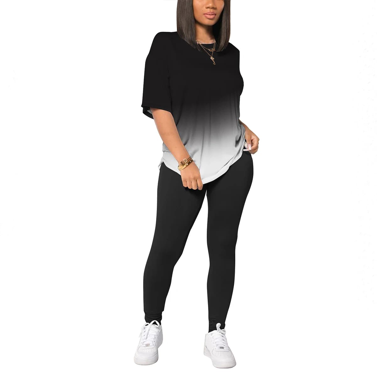 Casual clothing in two pieces women 2024 new set jogging sportswear