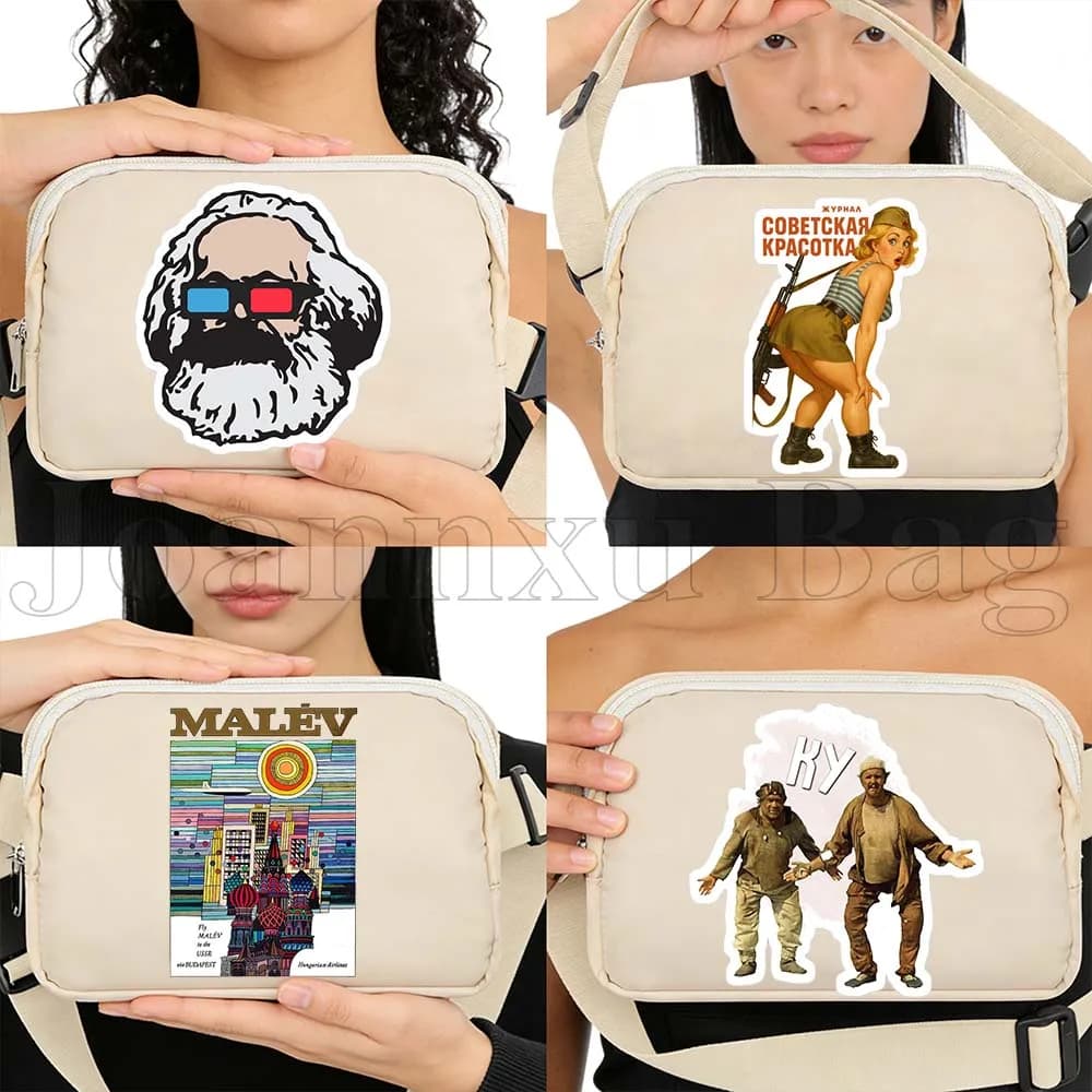 Funny quotes by Fjodor Dostoevsky and Karl Marx, gifts, shoulder bag, racing pouch, wallet, phone case, cycling pouch
