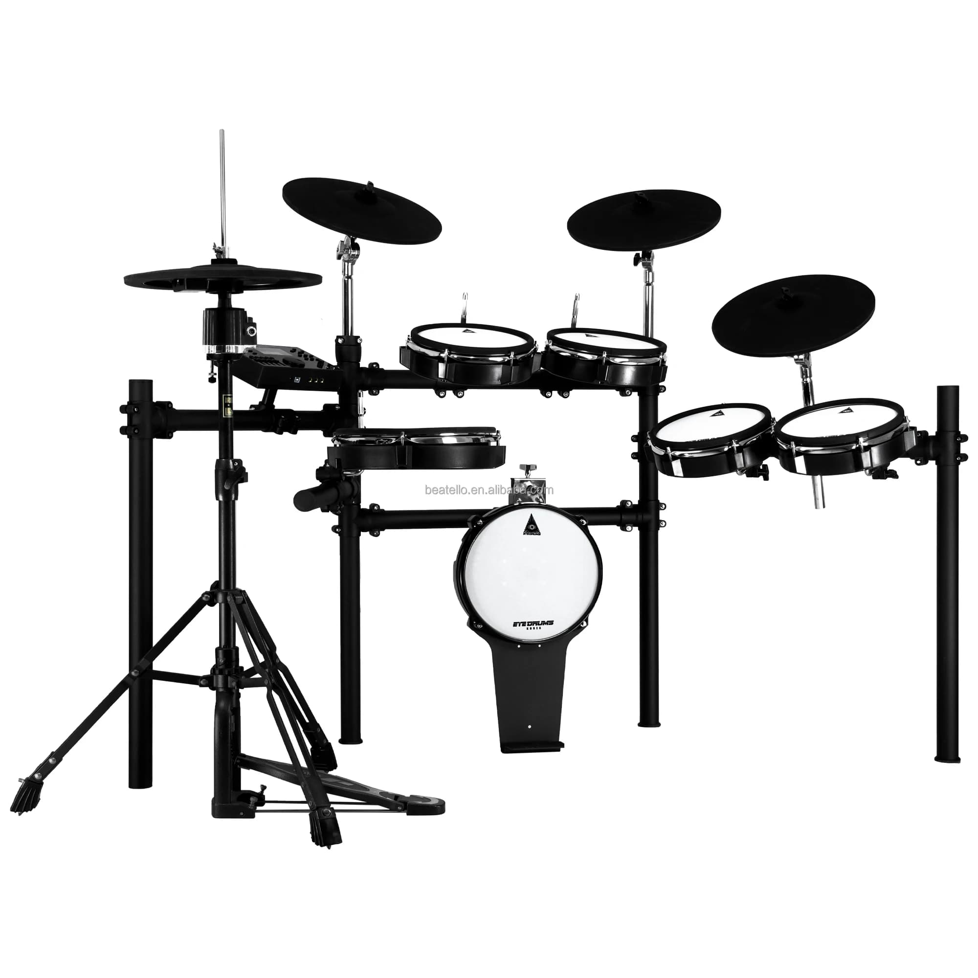 EYE E3X Strumenti a Percussione, Set di Batteria Elettronica Professionale, Kit Completo di Pad Elettronici per Batteria