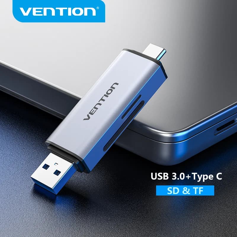 Vention SD Card Reader USB Type C to Micro SD TF Card Adapter for Laptop Accessories Phone Smart Memory USB 3.0 SD Card Adapter
