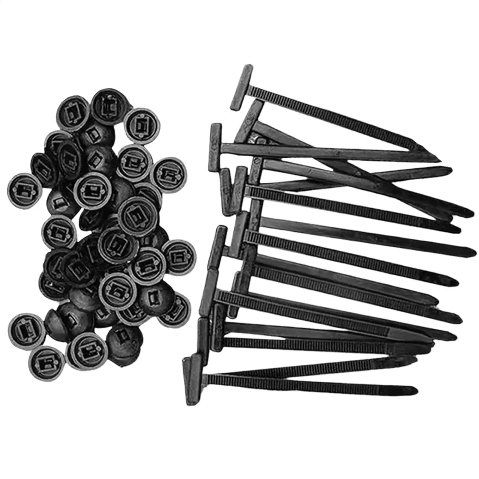 Fibbie per fascette per cavi in nylon 100 pezzi/set Fascetta autobloccante Cinghia di fissaggio nera Strumento per fascette in plastica per riparazioni automobilistiche