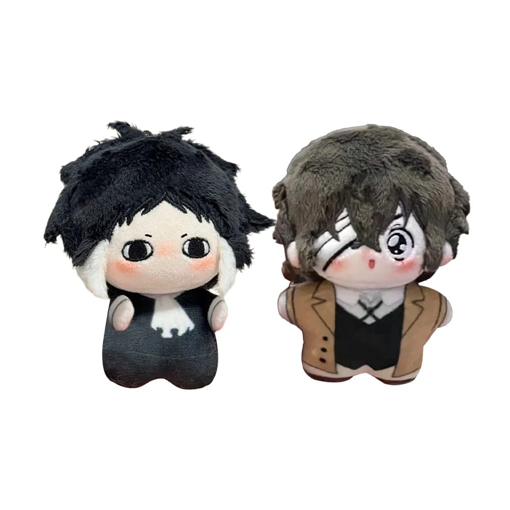 Portachiavi Peluche Anime BSD, Personaggi Dazai Osamu e Akutagawa Ryunosuke, Bambola in Cotone Morbida, Accessorio Pendente, Giocattoli e Regali Anime