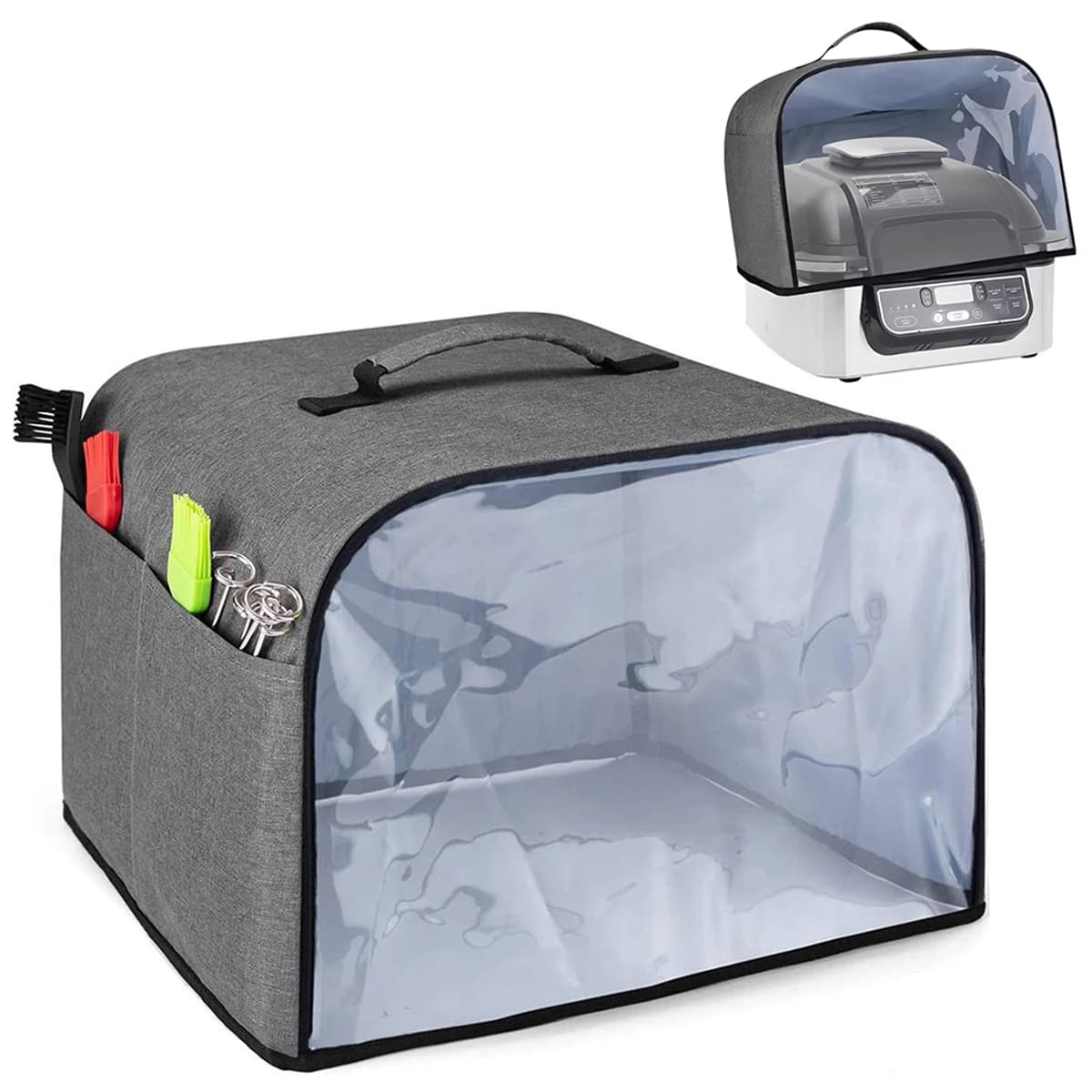 Air Frying Cover Waterproof Mirror Frontal Kitchen Grill Tostapane Dust Cover compatible with Ninja Foodi Grill AG301 AG302 AG400