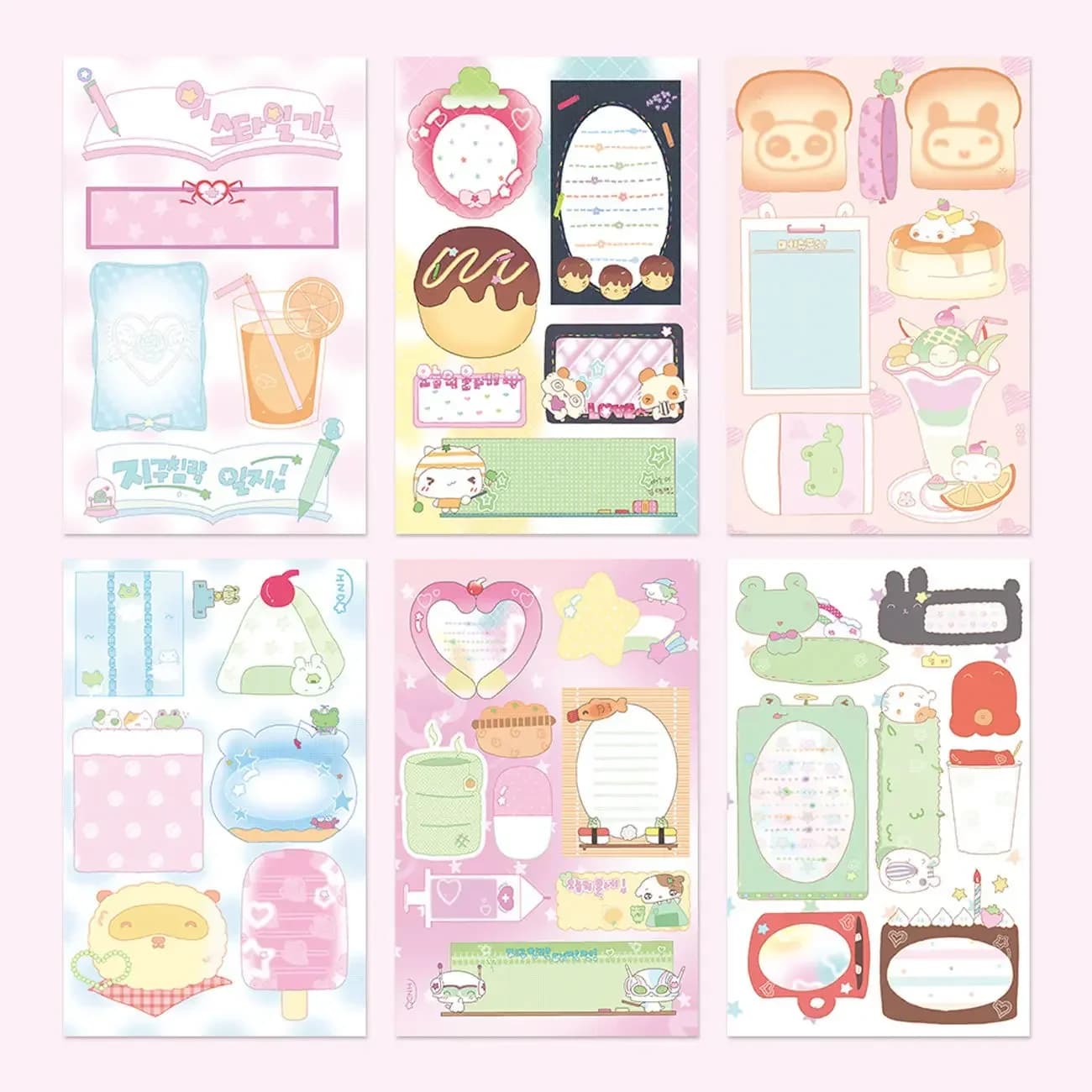 Adesivo per note adesive con pellicola a vento precoce antica leggera coreana, adesivo per collage del manuale, decorazione del manuale fai da te