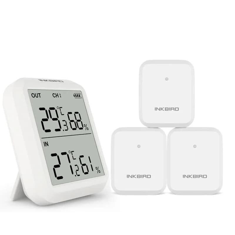 INKBIRD high precision digital thermometer ITH 20R temperature humidity meter Internal monitor for aquarium