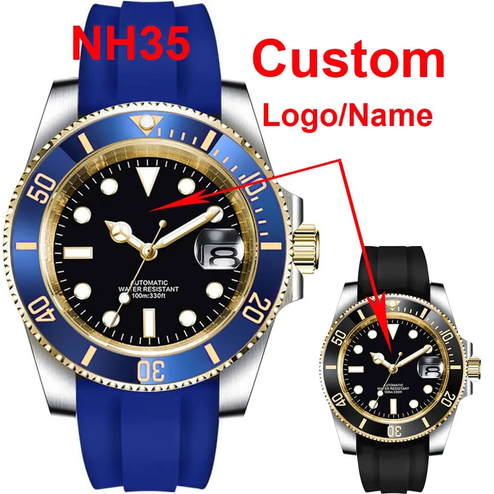 Corgeut Fashion Japan 24 Jewels NH35 40mm Yacht Automatic watch for men steel Two-tone watch with ceramic bezel in elastic gold