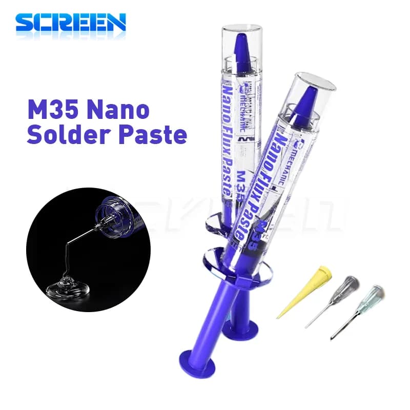 MECCANICO M35 Nano Flusso Pasta For Electronics PCB IC Phone Chip Mobile CPU LED BGA Repair Tracky Tool High Performance