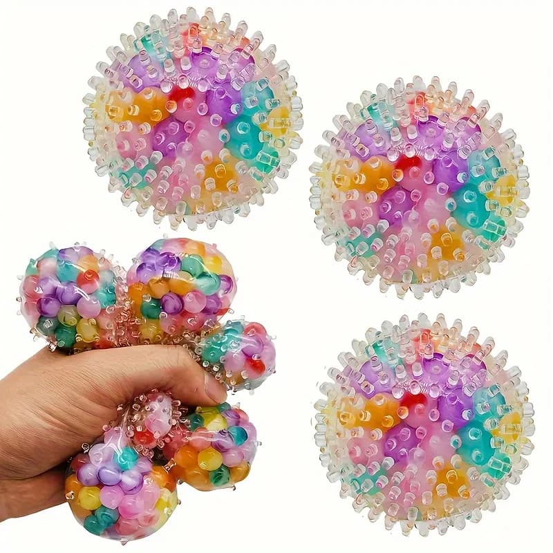 1Pc Squishy Perline d'acqua colorate Palline d'uva Spremere Giocattoli per bambini Adulti Morbido Pizzico Pop Fidget Giocattoli Regali di Natale di Halloween