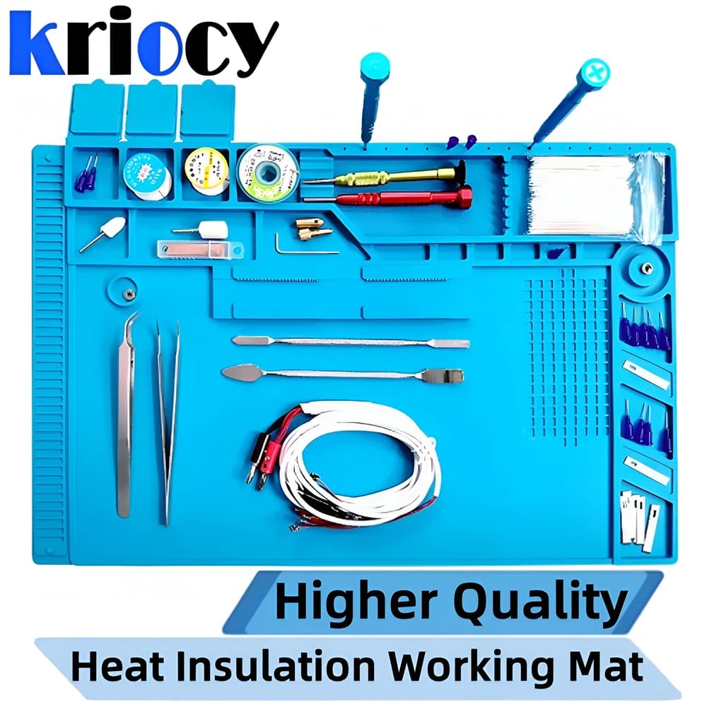 Silicone Thermal Insulating Bearing Remove Welding Bearing ESD Antistatic Work Mat for Repair Motherboard High Temperature Resistant Phone
