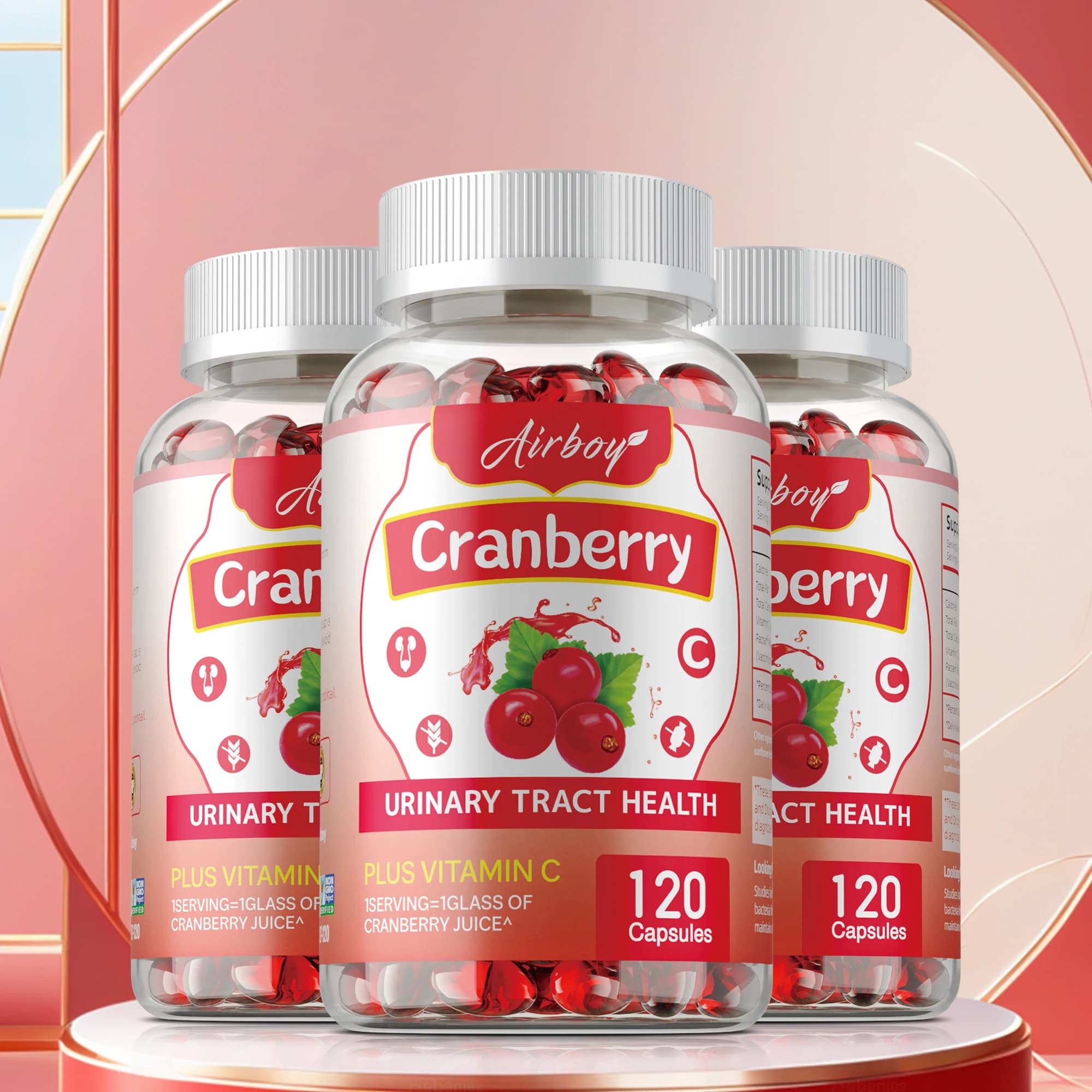 Red blueberry capsules: helps to clean and protect urinary tract, reduce urinary frequency, bladder health, improve immunity
