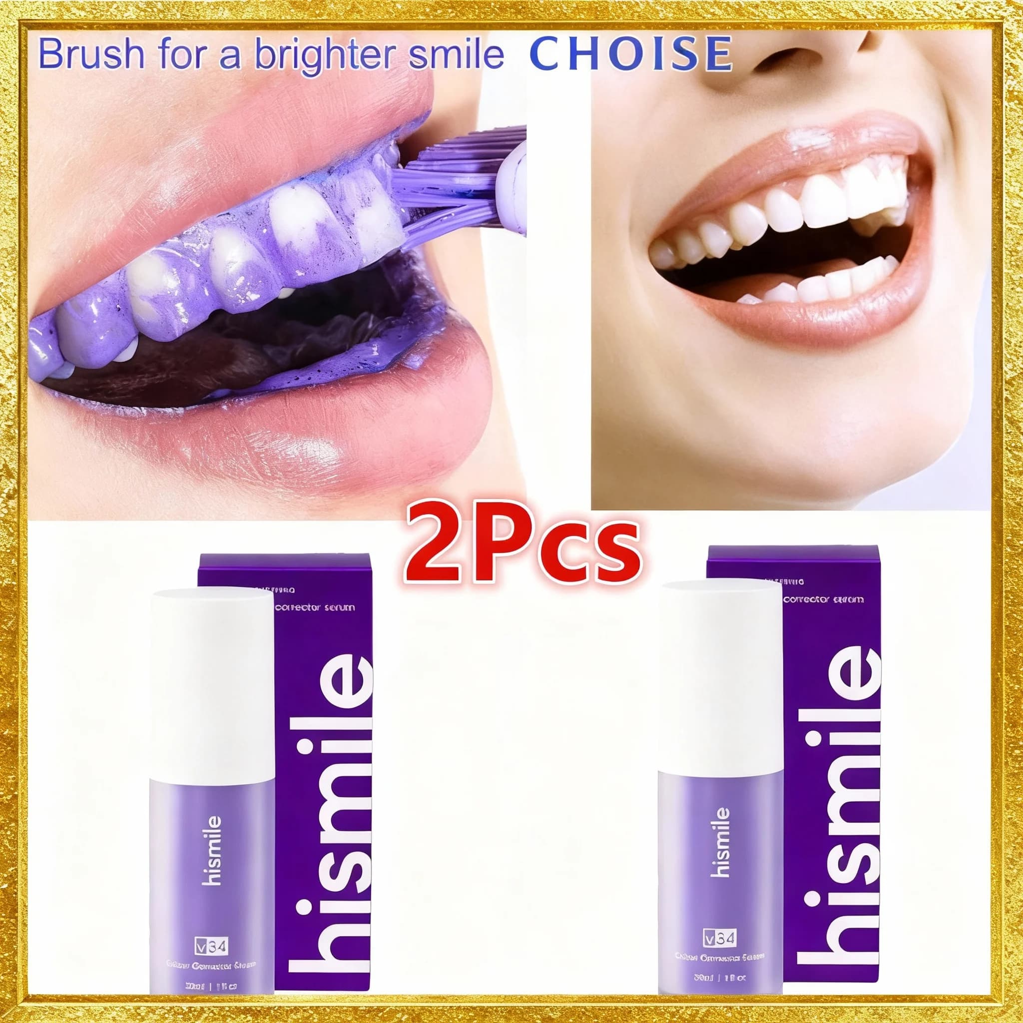 Dentifricio debiancante viola Deep Cleaning Removing stains Dentifrice Refreshing Food Essential items for oral hygiene for domestic daily life 30ml