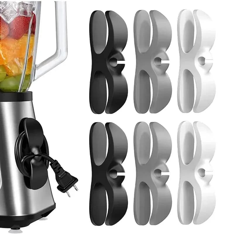 Set di organizer per cavi da scrivania per ufficio da 4/8 pezzi – Gestore di cavi elettrici e di alimentazione senza tracce, strumento per la gestione e l'organizzazione dei cavi