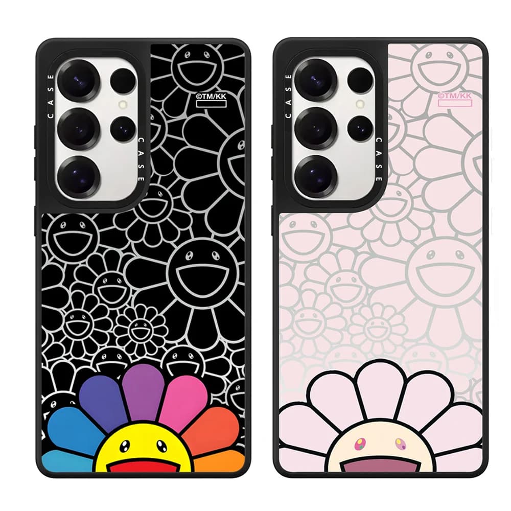 Magnetic Case Flower Series Rainbow Flower for Samsung Galaxy S24 S23 S25 Ultra, Compatible with Wireless MagSafe Charging, Sun Cover