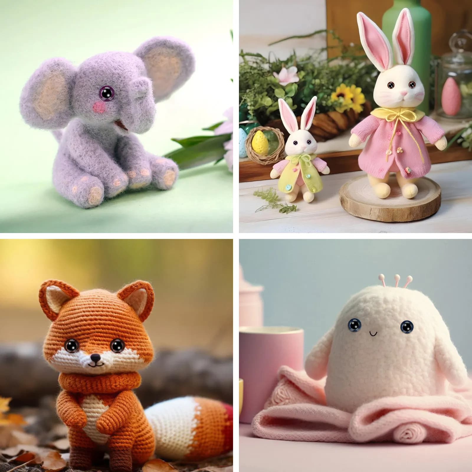 90 Pezzi Occhi di Sicurezza Glitterati Colorati, Piccoli Occhi Artigianali con Rondelle in Plastica per Animali di Peluche all'Uncinetto e Accessori Amigurumi