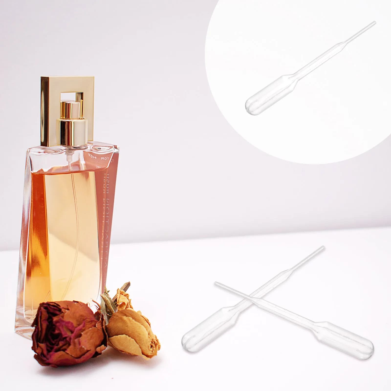 100 pipette di trasferimento in plastica da 0,2 ml, contagocce graduati monouso per oli essenziali, cosmetici, fragranze, misurazione di micro liquidi
