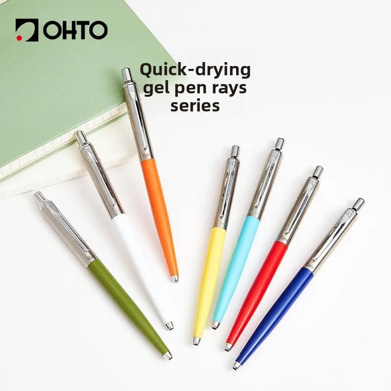 Penna Gel OHTO NKG-255R Giapponese | Inchiostro a Rapida Asciugatura | Scrittura Fluida | Forniture Scolastiche