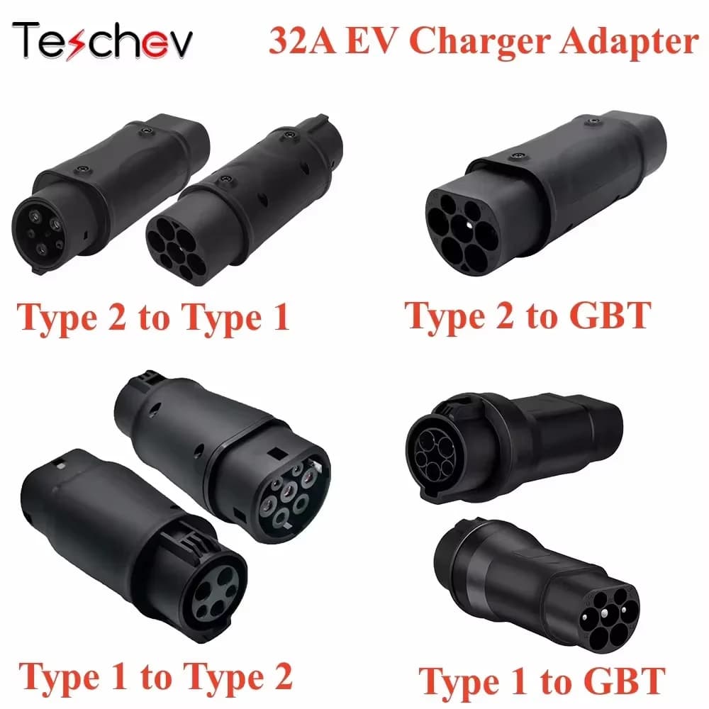 New charging connector for electric vehicles type 2 to type 1 J1772 EV type 2 to GBT EVSE Charger type 1 to GBT EV