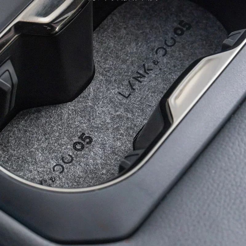 Modelli Nuovo 01 Tappetino per slot per porta per Lynk&co 03/05/06/02 2019-2023 Tappetino per tazza d'acqua in feltro antiscivolo Modifica interna speciale