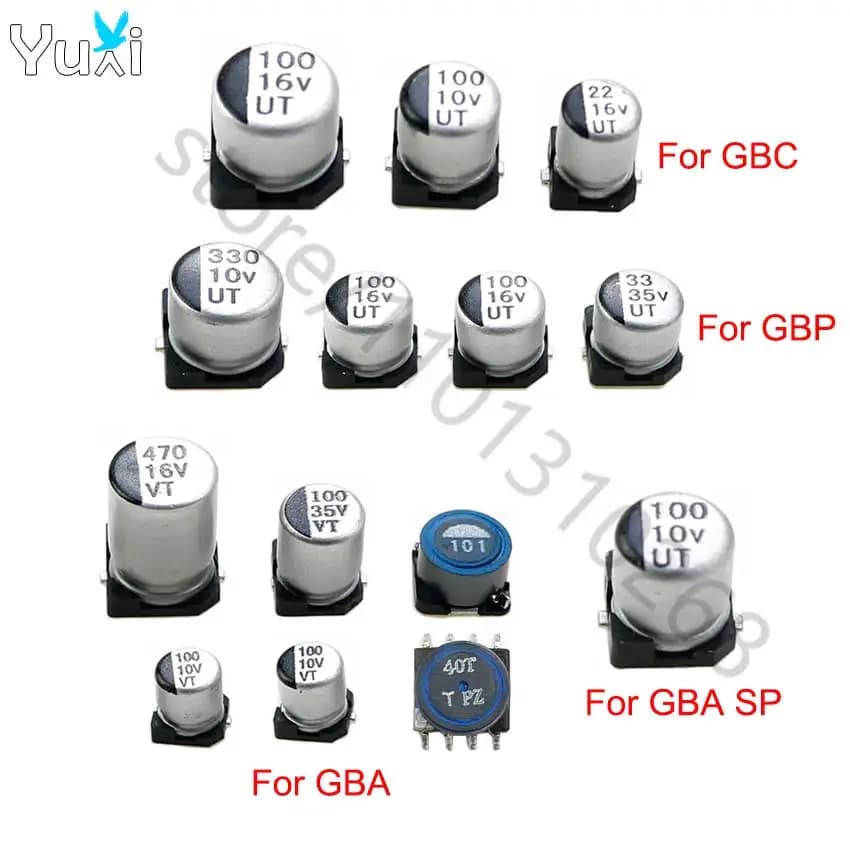 Parte di ricambio dell'induttore del condensatore YuXi per Gameboy Advance GBA SP GBC GBP Induttanza della capacità della console di gioco