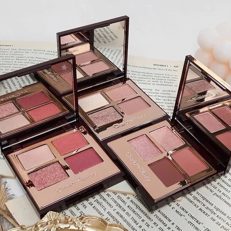 Palette Ombretti Opachi a Bassa Saturazione CT 4 Colori, Tonalità Terra Albicocca, Lunga Durata, Trucco Occhi Brillante