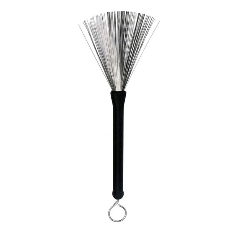 1 Pezzo Spazzole per Batteria Retrattili Ondulate, Spazzole Telescopiche in Filo Metallico per Percussioni, Bacchette Professionali, Accessori per Batteria