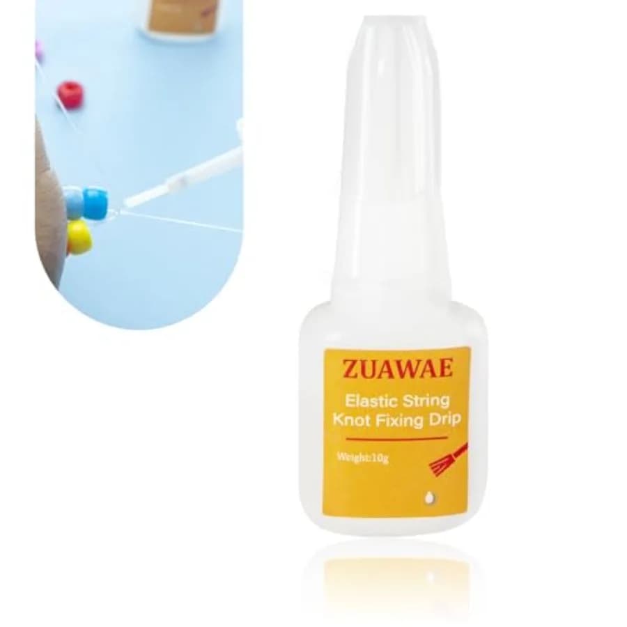 Jewelry Glue for Elastic String - Clear Craft Glue, Bracelet Glue Bracelet Supplies for Rhinestones Crafts, Clay Beads, Fabric,