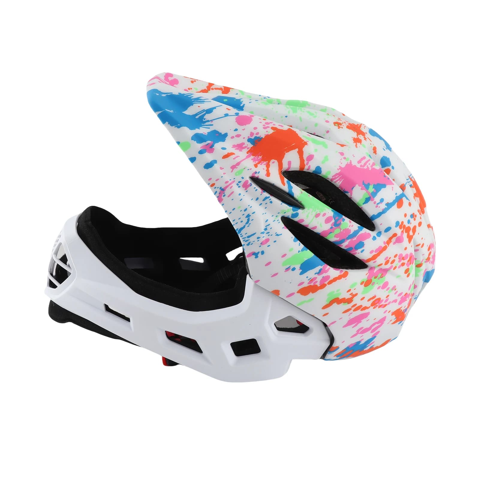 Children's Bicycle Helmets Adjustable Breathable Children's Bicycle Helmets Lightweight Children's Full Bike Helmet LED Light