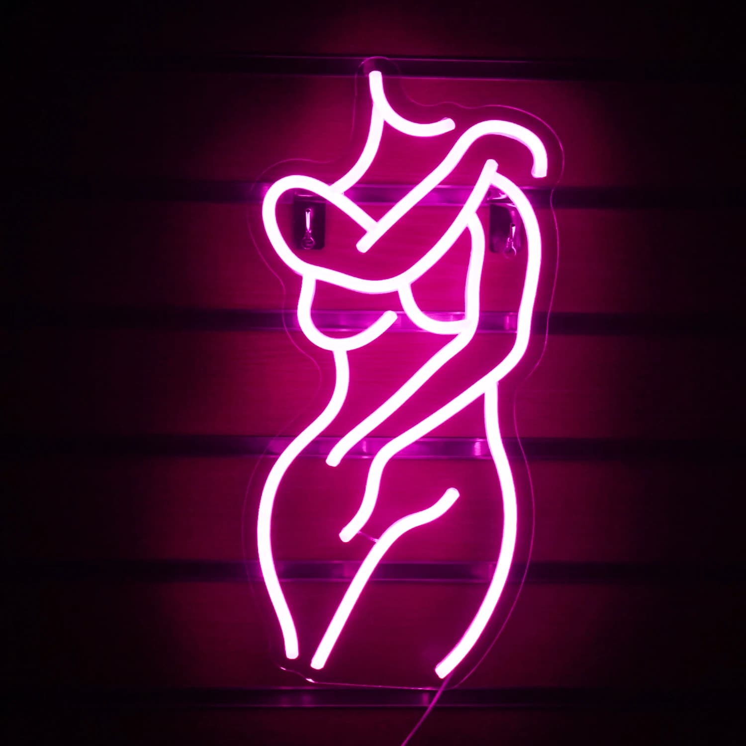 Insegne al neon per donna sexy corpo donna Luce a LED rosa Casa Ragazzo Ragazza Camera da letto Festa Bar Night Club Room Shop Insegna al neon Decorazione da parete per letto