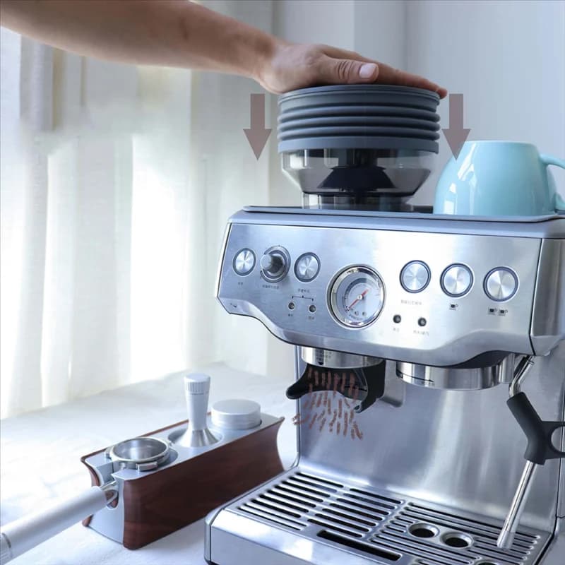 WHYY-Macchina per caffè espresso Tramoggia per caffè a dose singola con soffietto in silicone per Breville Barista BES870/BES878/BES880