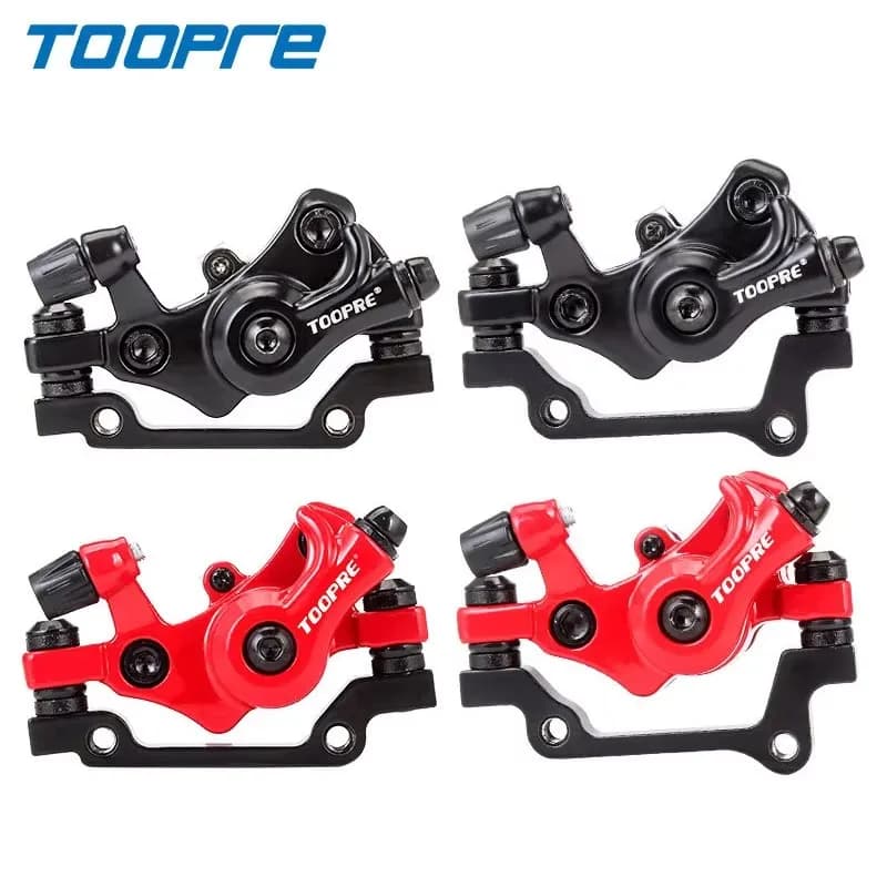 TOOPRE Pinza freno a disco con cavo meccanico per mountain bike/bicicletta elettrica - Anteriore F160 R140 Posteriore F180 R160 Die-cas monopezzo