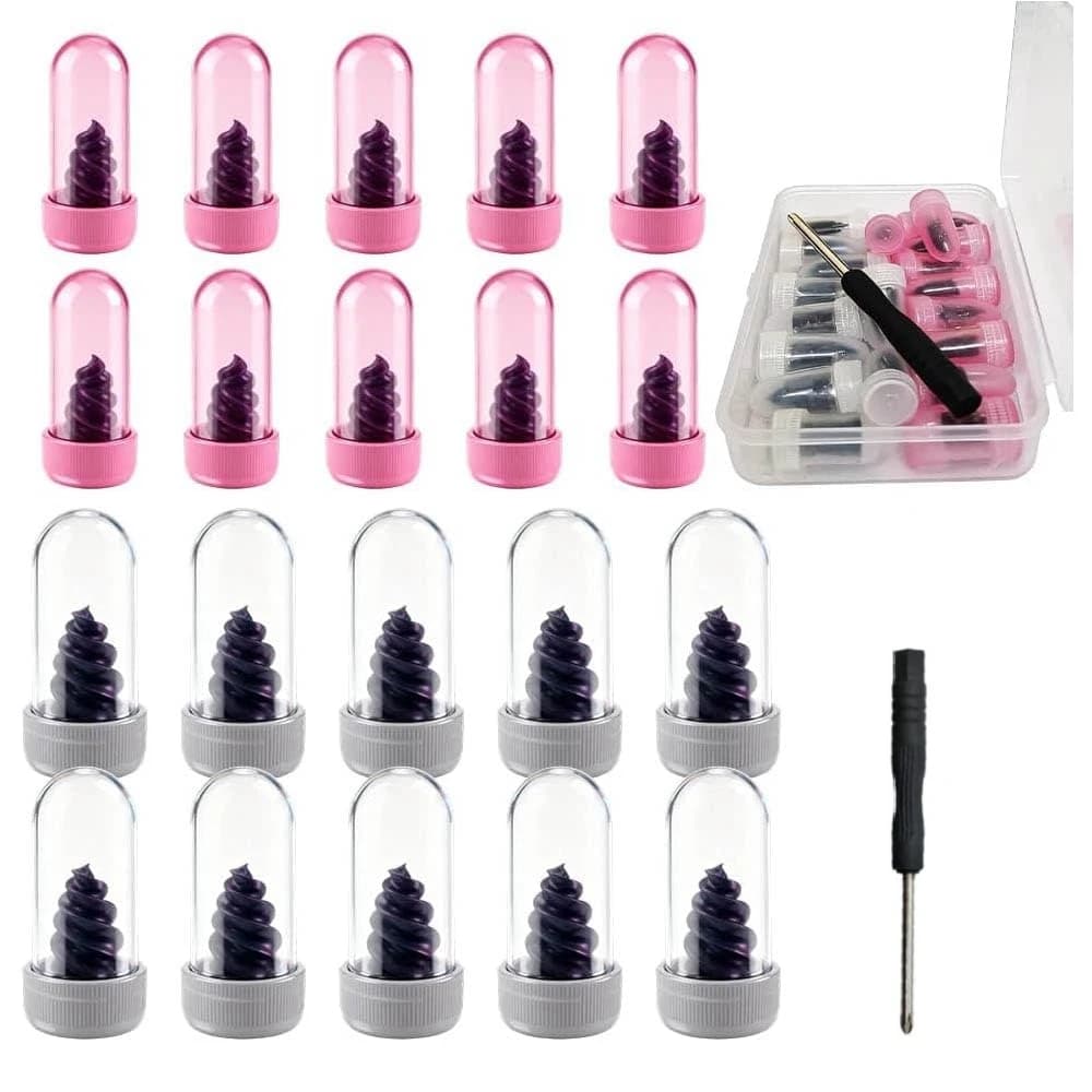 Set Riparazione Pneumatici 20 Pezzi: Viti in Silicone, Chiodi per Riparazione Pneumatici Sottovuoto, Viti in Gomma, Cacciavite, Strumenti Rapidi per Riparazione Pneumatici Fai-da-te