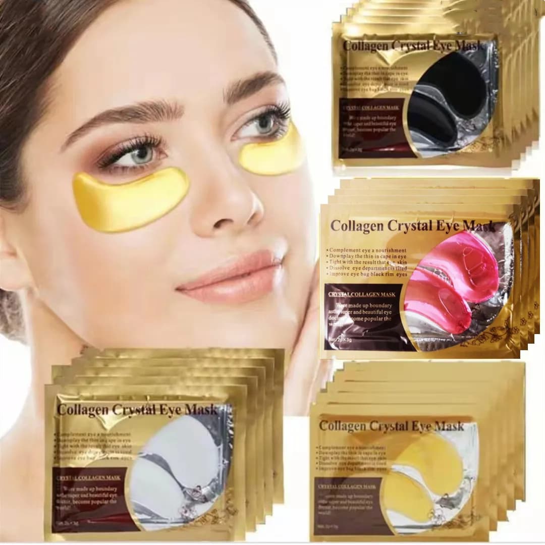 20 Pz = 10 Paia Gold Collagen Crystal Eye Mask Skin Care Bende for Eyes Hydrating Nutrient Skin Care Products