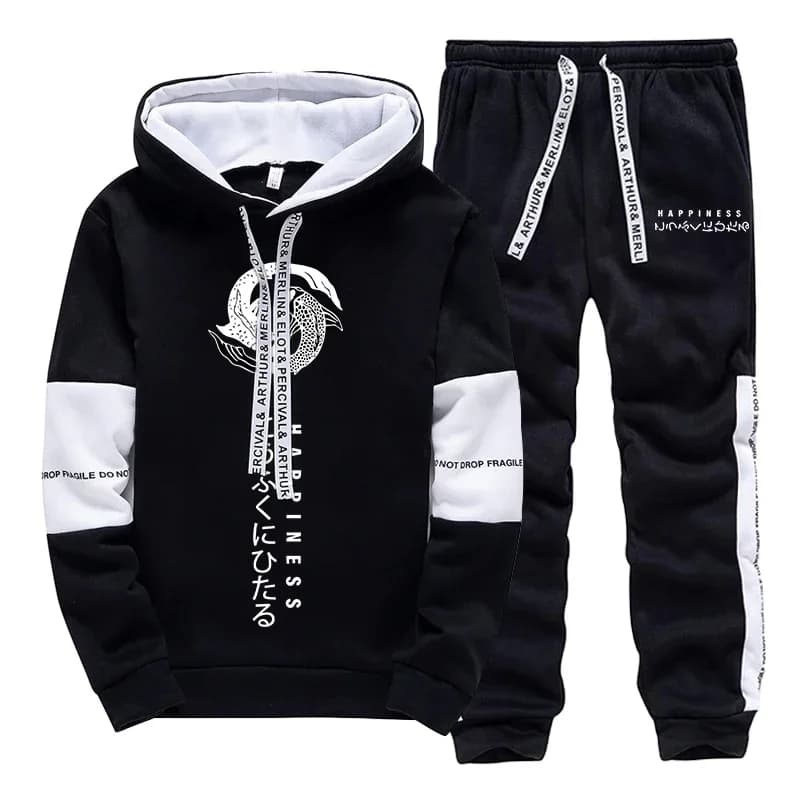 Men's Sports Jumpsuit in Soft Fabric, Hoodie and Pants, Spring 2026, Hot Sale, Outer Casual, High Quality
