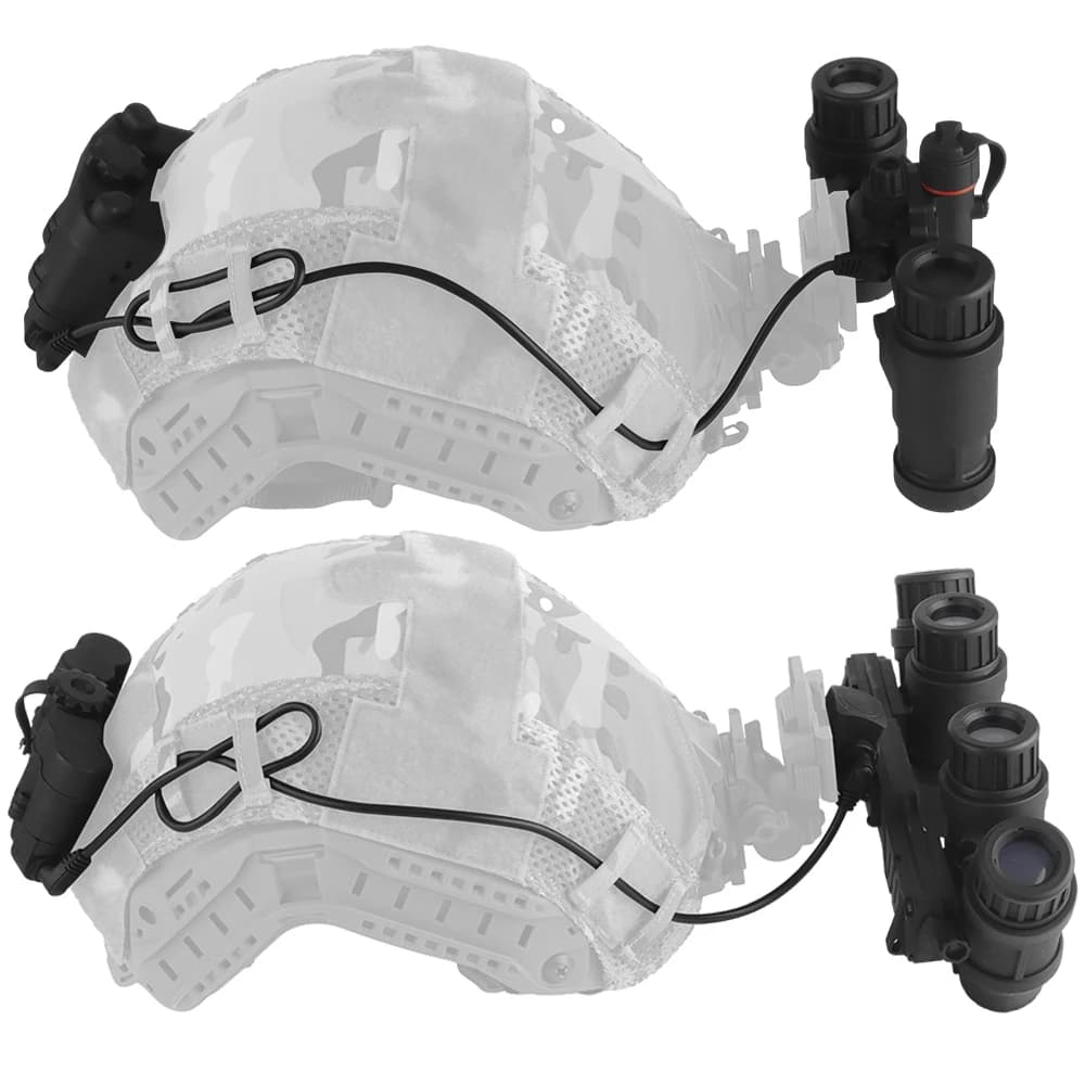 Modello fittizio per dispositivo di visione notturna, binocolo a doppio tubo AN/PVS31, occhiali GPNVG 18, attacco NVG L4G24, attrezzatura da caccia per casco veloce ad alto taglio