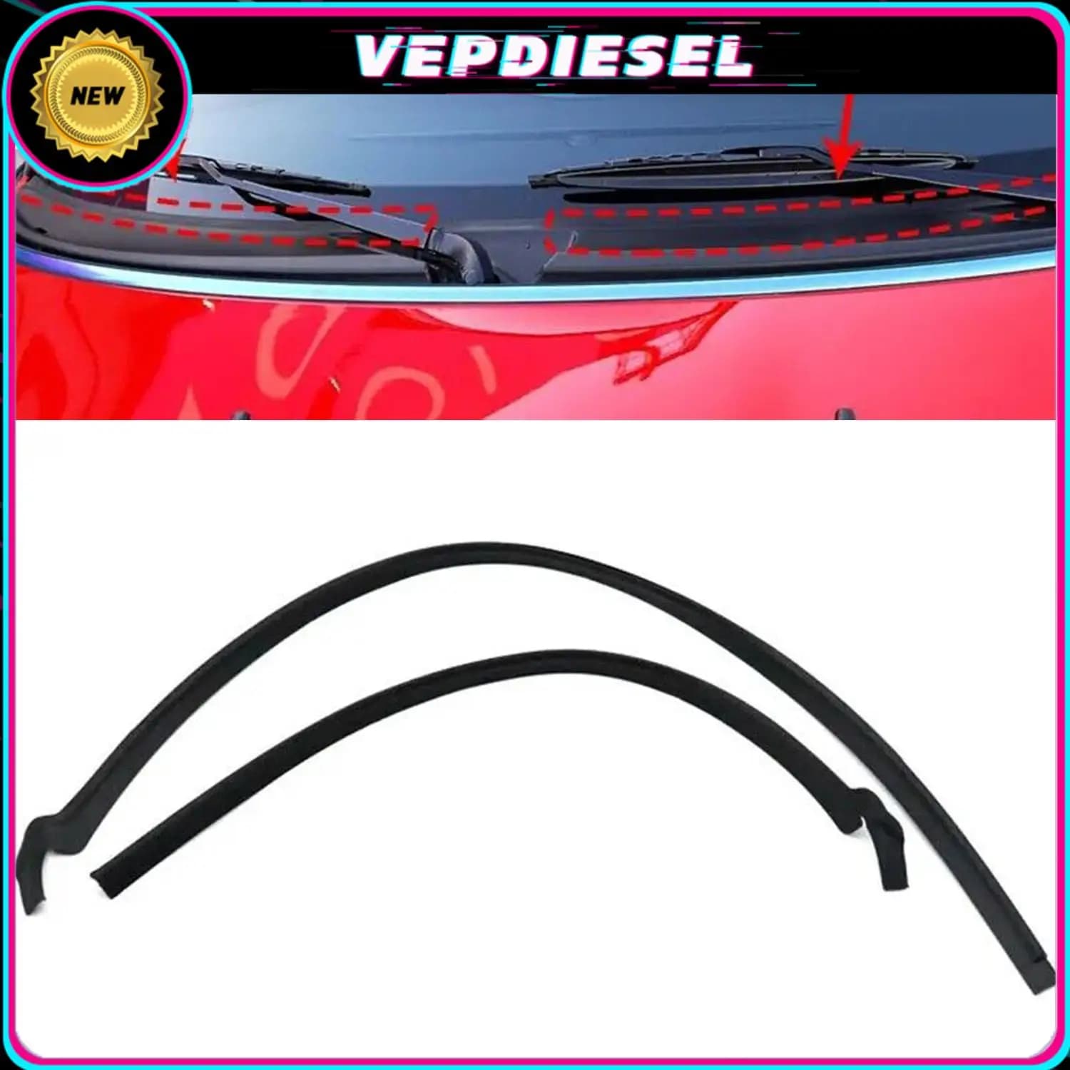 51132751209 51132751210 Guarnizione Striscia PER Mini Cooper R55 R56 R57 2007-2015 Accessori Auto