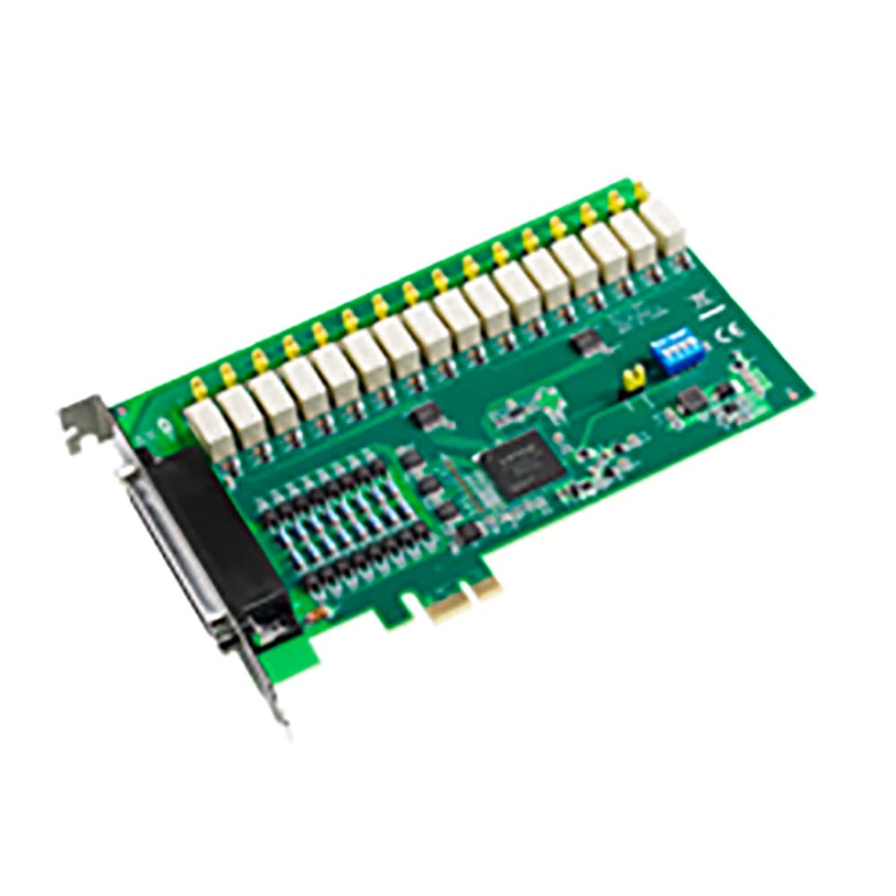 Scheda di controllo del movimento PCIE-1762H da 1 pezzo, scheda di acquisizione IO digitale isolata a 16 vie con relè